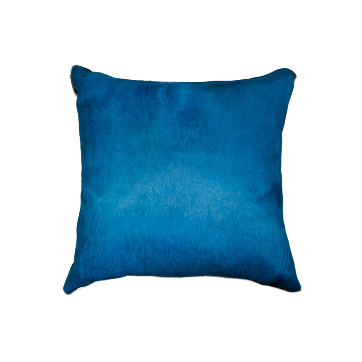 HomeRoots Cowhide, Microsuede, Polyfill 18' x 18' x 5' Blue Torino Kobe Cowhide - Pillow