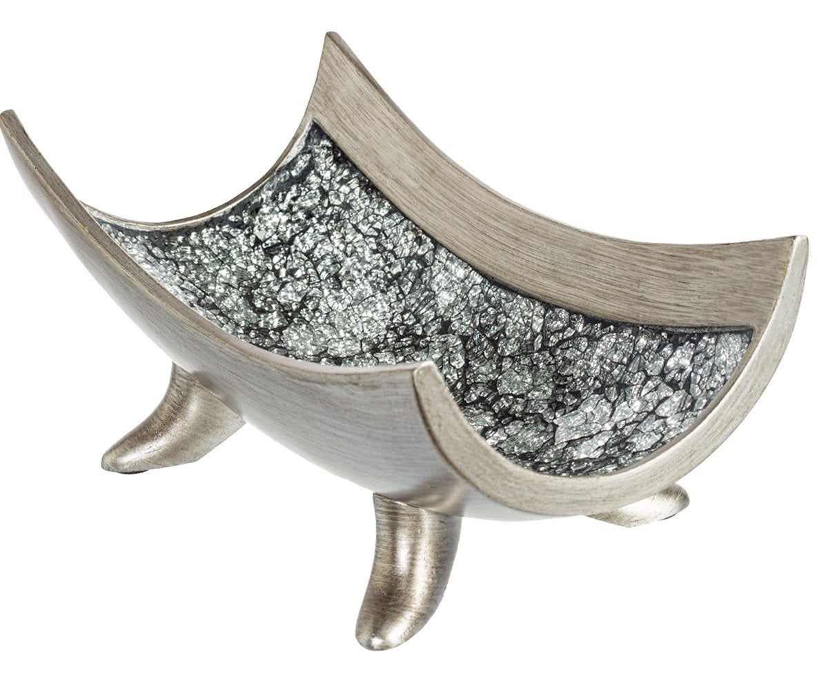 Creative Scents Schonwerk Centerpiece Bowl - Crackled Mosaic Design - Functional Table Decorations - Centerpieces for Dining/Liv
