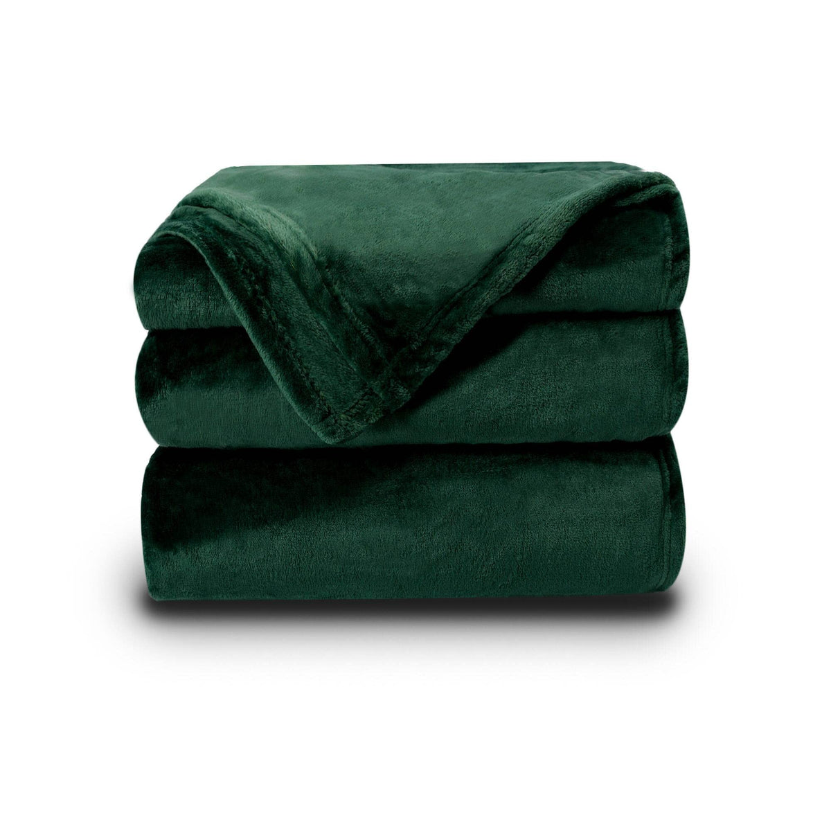 Nanpiper Fleece Blankets Super Soft Flannel King Size Blanket For Bed Luxury Cozy Microfiber Plush Fuzzy Blanket,Olive Green