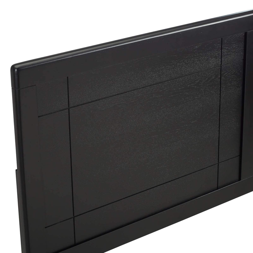 Modway Mod-6220-Blk Archie Twin Wood Headboard, Black