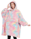 Glow In The Dark Wearable Blanket Hoodie For Adults Sherpa All Patterns Oversized Sweatshirt Blanket With Pockets Cute Gifts For