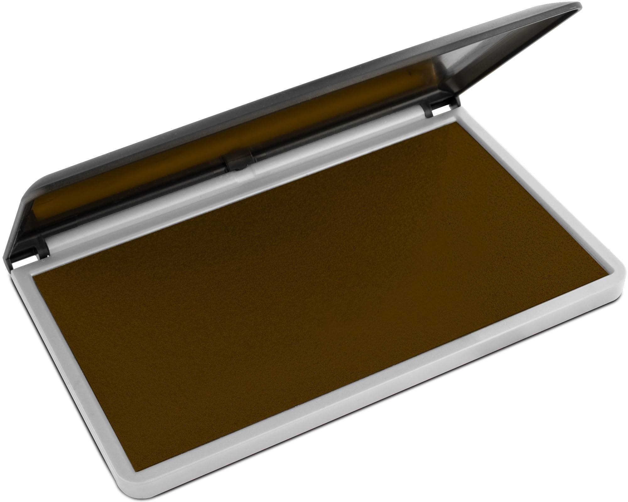 Maxmark Large Premium Brown Ink Stamp Pad - 3.5' X 6.25' - Quality Felt Pad