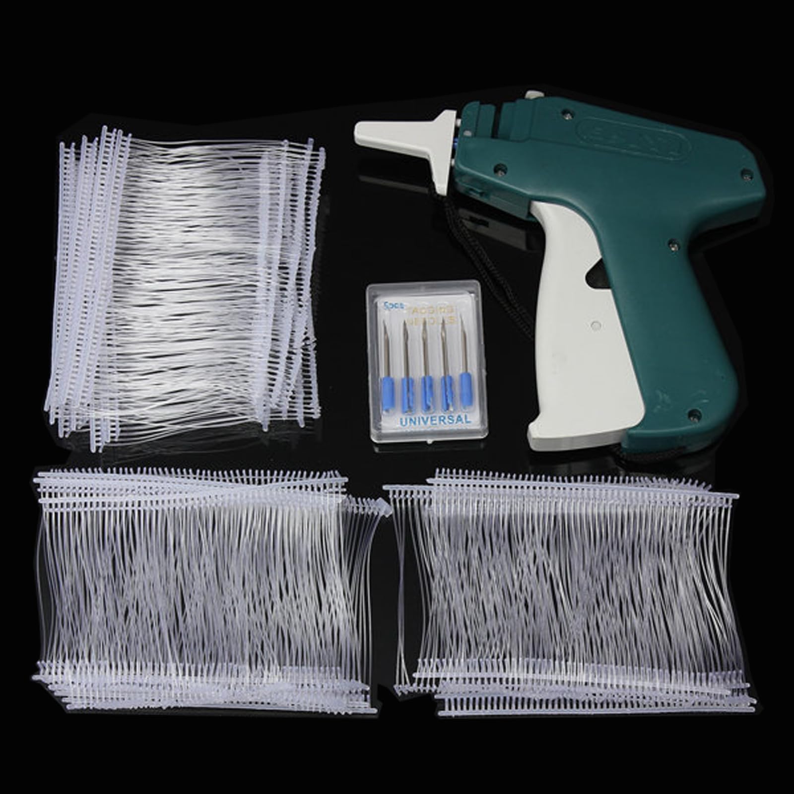 Winnerbe Clothes Price Label Tagging Gun, Labeler Clothing Tag Attacher With 1000(50) White Barbs Fasteners And 5 Extra Steel Ne