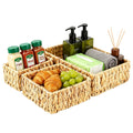 Wicker Baskets for Organizing 3Pack, Large and Small Wicker Storage Baskets Set, Hand Woven Baskets for Storage, Natural Water H