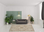 HomeRoots 512214 9 x 12 ft. Ivory & Gray Wool Floral Hand Tufted Handmade Stain Resistant Rectangle Area Rug