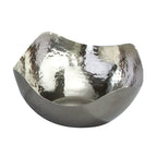 Elegance Hammered 6-Inch Stainless Steel Bowl, 6'' X 6'' X 3'',24 Ounces,Silver