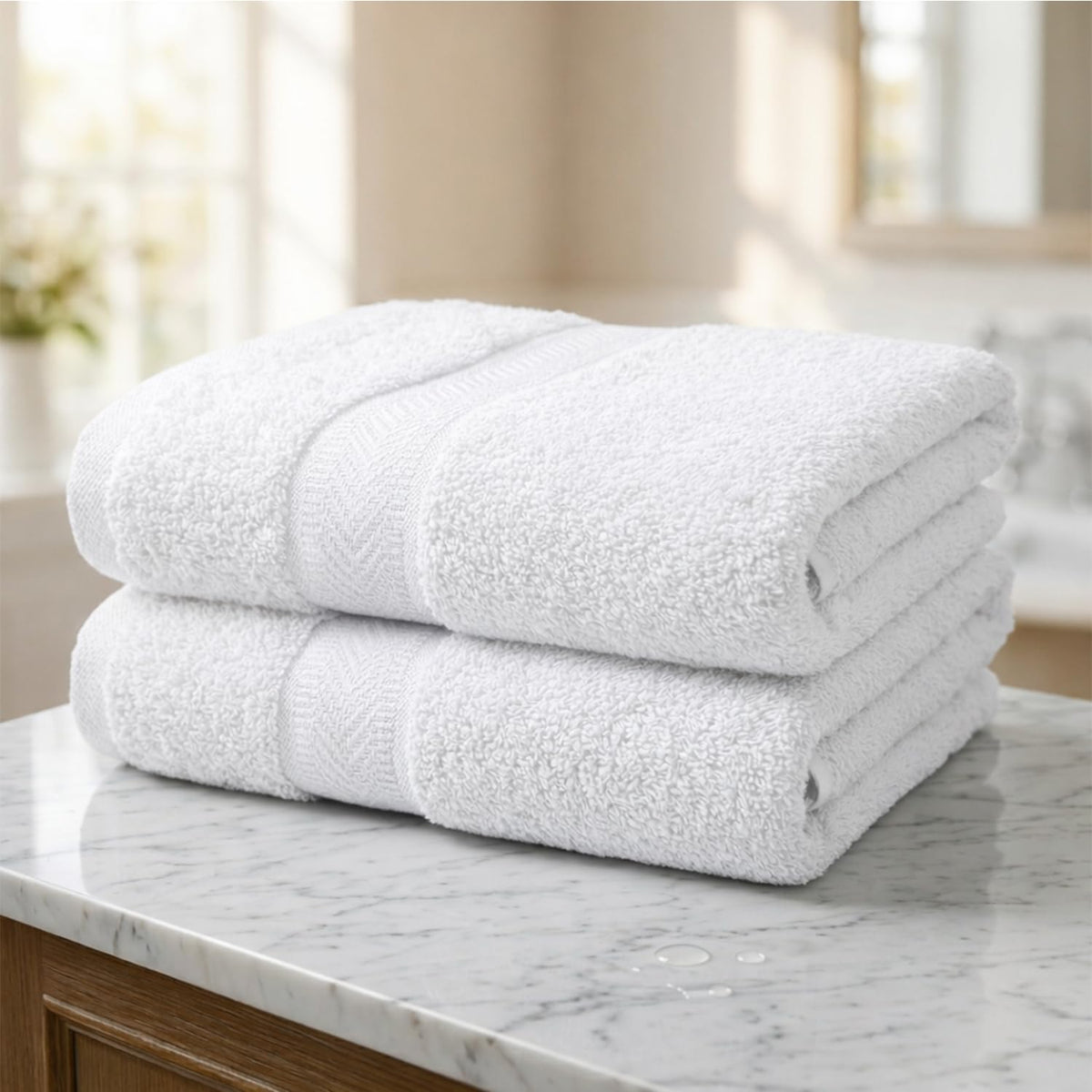 Huestia Bamboo Hand Towel  550 GSM Ultra Soft, Highly Absorbent & Quick Dry  40  60 cm  Antibacterial & Odour Resistant for B