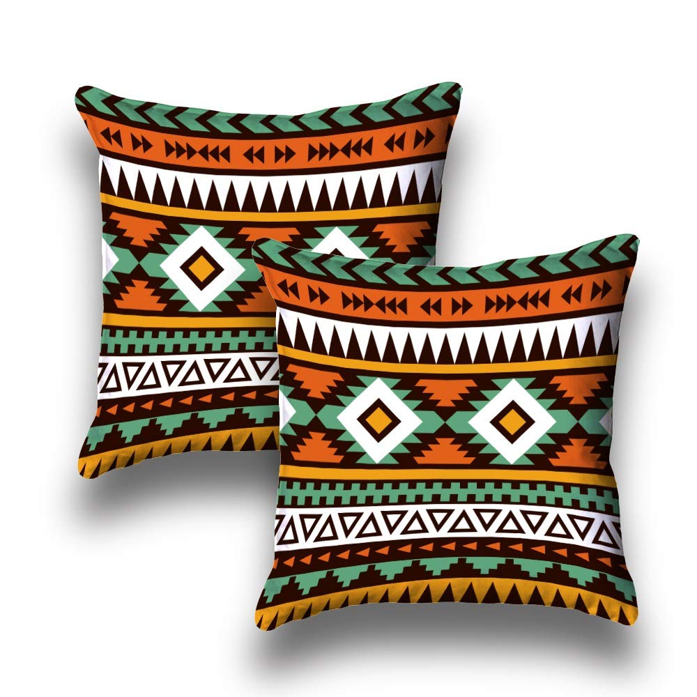 Mil Furnishings Digital Print Jute Cushion Covers 24 X 24 Inches Set Of 2