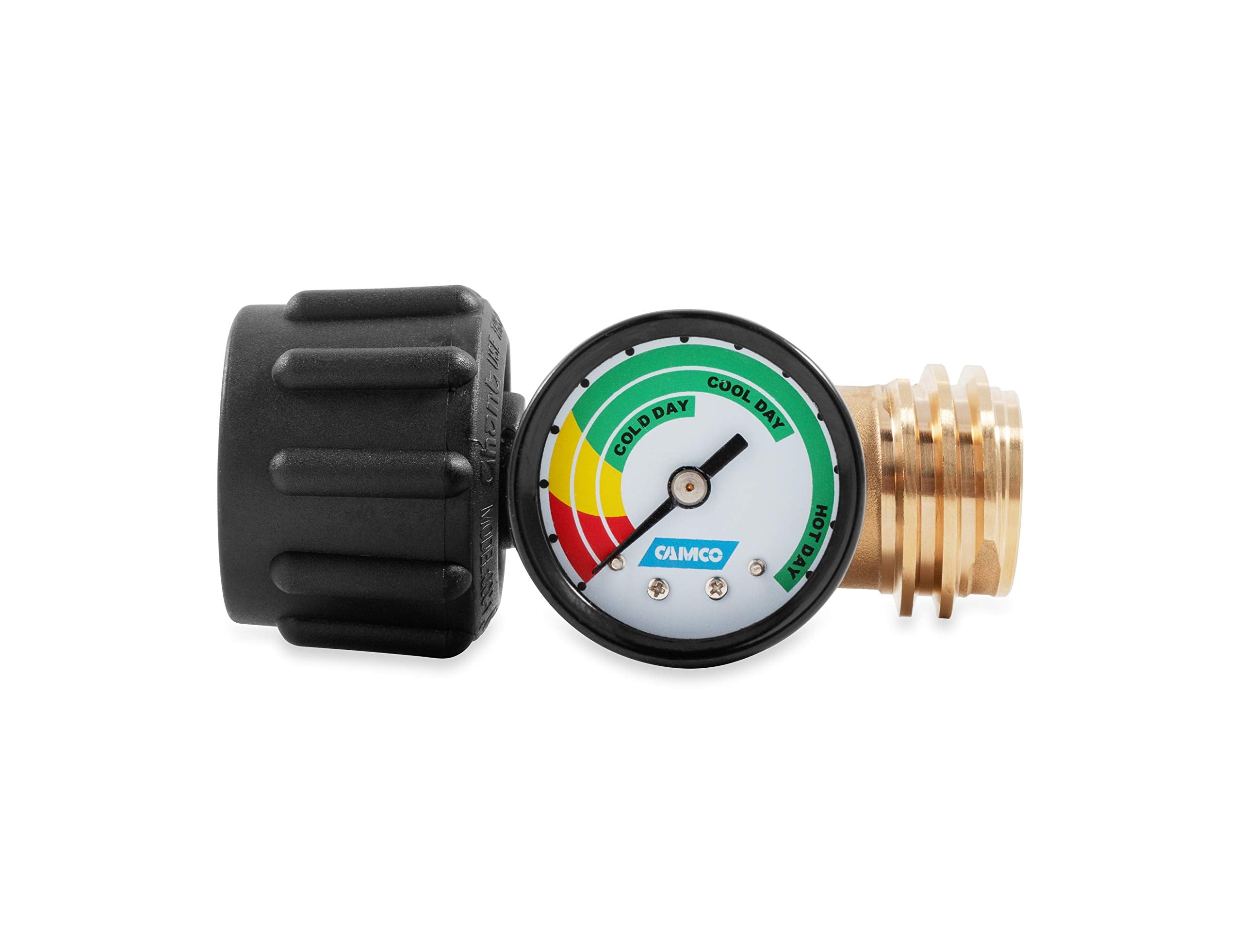 Camco Rv Propane Gauge And Leak Detector | Features Type 1 Connection For Rving, Boating, Gas Grills And More (59023), Black