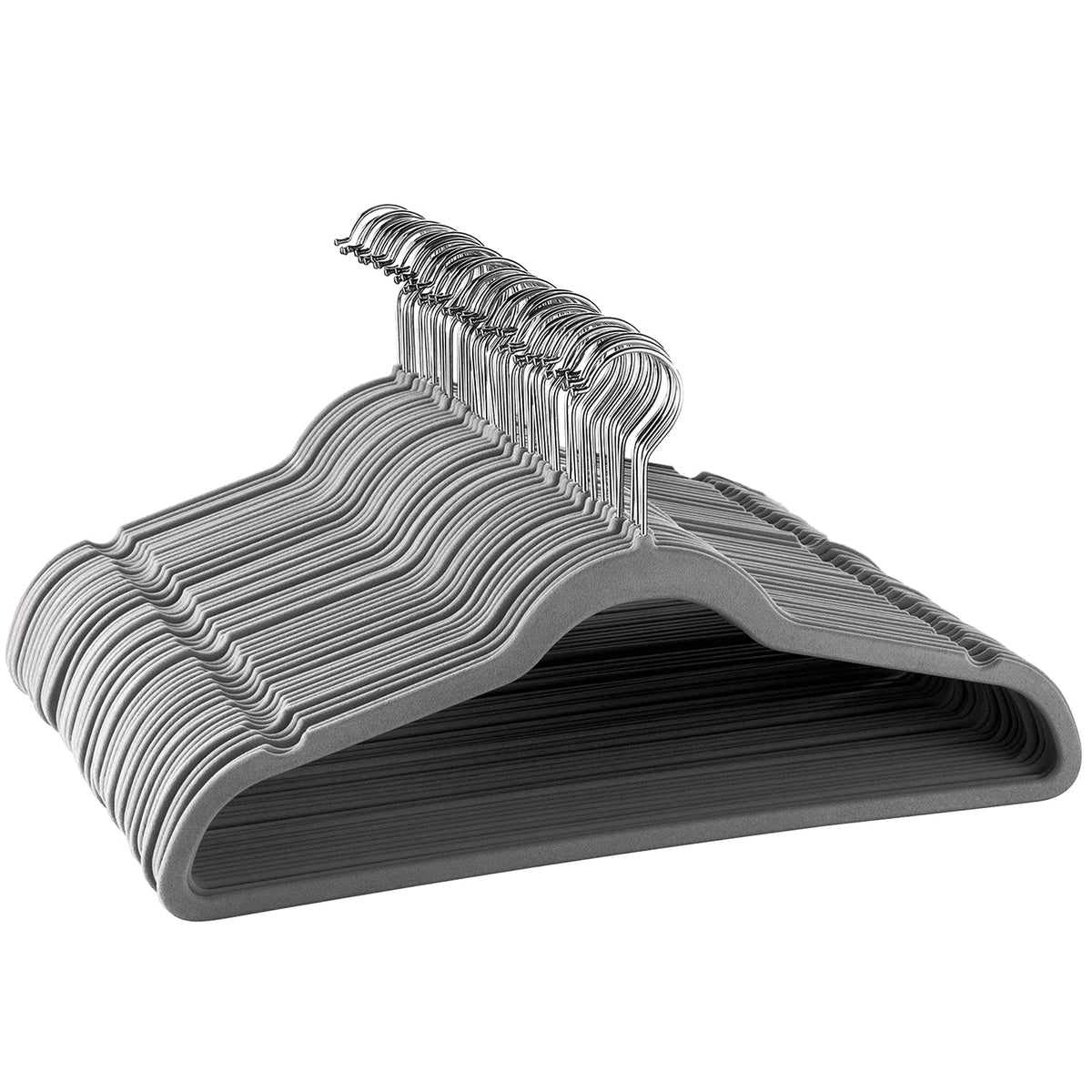 Elama Hangers Heavy Duty Clothes Hanger Set, Gray