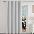 Joydeco Sliding Door Curtains, Greyish White Curtains 70 X 96 Inches, Extra Wide Curtains For Patio Sliding Door Living Room, Ro