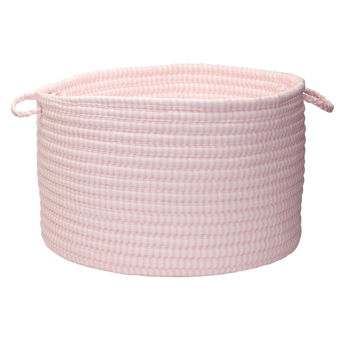 Colonial Mills Solid Ticking Storage Basket, 14 By 10-Inch, Pink (Tx70A014X010)