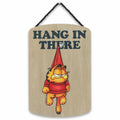 Garfield Hang In There Hanging Wood Wall Decor - Funny Garfield Sign for Home or Office - Great Gift Idea