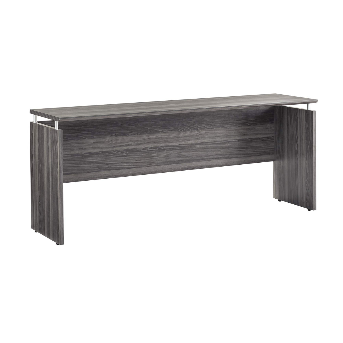 Safco Products Medina Modern Office Executive Credenza Desk, 72&quot;, Gray Steel