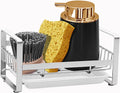 Pramanta Sink & Washroom Organizer With Drain Tray, Kitchen Sink Organiser, Soap Stand Washbasin Organizer  Rustproof & Sturdy 