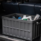 Citylife 64L Collapsible Storage Bins With Lids Plastic Storage Containers For Organizing Stackable Storage Box Large Heavy Duty