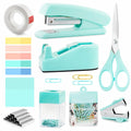 Teal Office Supplies, Teal Office Supplies and Accessories, Mint Green Stapler and Tape Dispenser Set for Women, Green Office De