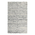 Kosas Home Loomis 96 x 120 Heathered Wool Area Rug in Ivory/Gray
