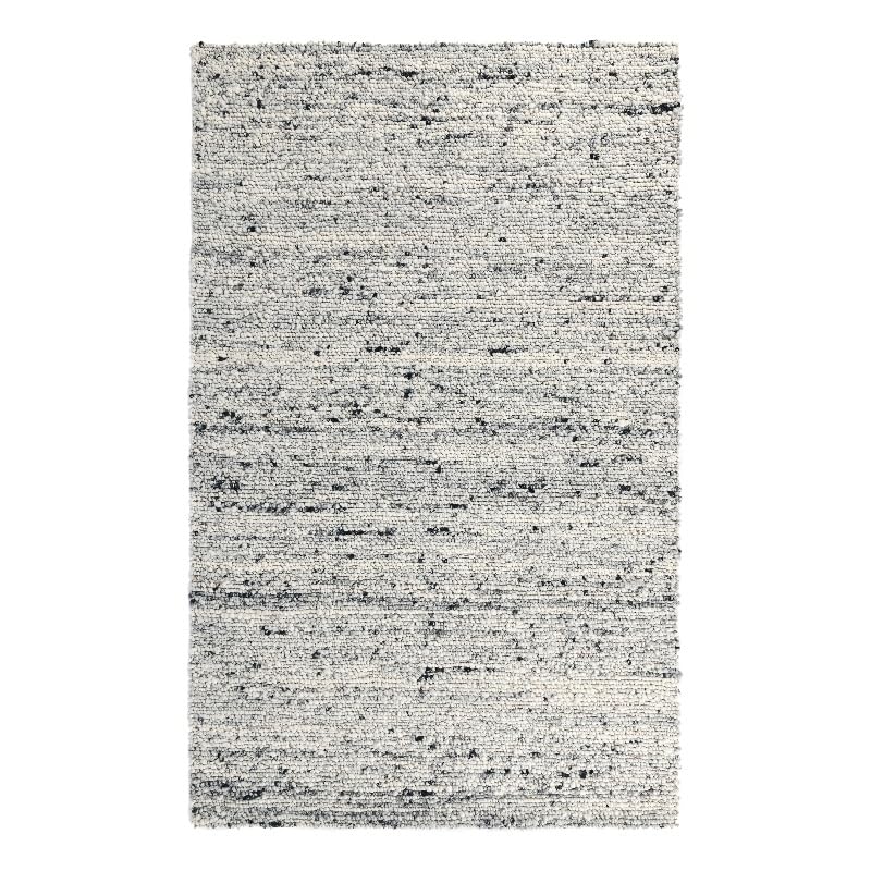 Kosas Home Loomis 60 x 96 Heathered Wool Area Rug in Ivory/Gray