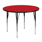 Flash Furniture 48 RND Red Activity table, 30.25 x 48 x 48