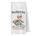 GCFET Mahjong Gifts Kitchen Towels  Mahjong Decorative Waffle Weave Dish Towels, Mahjong Gifts Hand Tea Towels, Mahjong Party G
