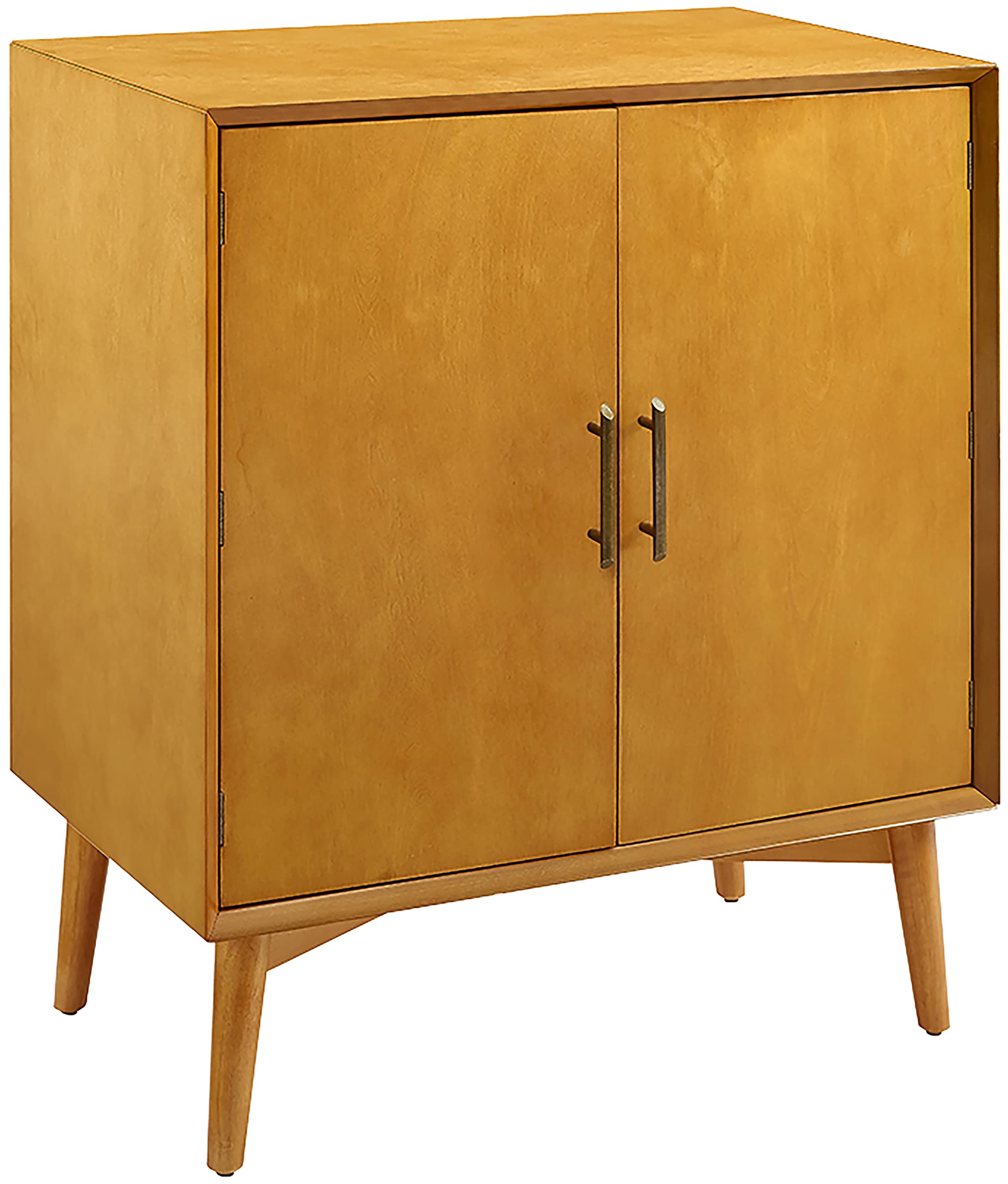 Crosley Furniture Landon Bar Cabinet With Storage Shelves And Wine Rack, Acorn