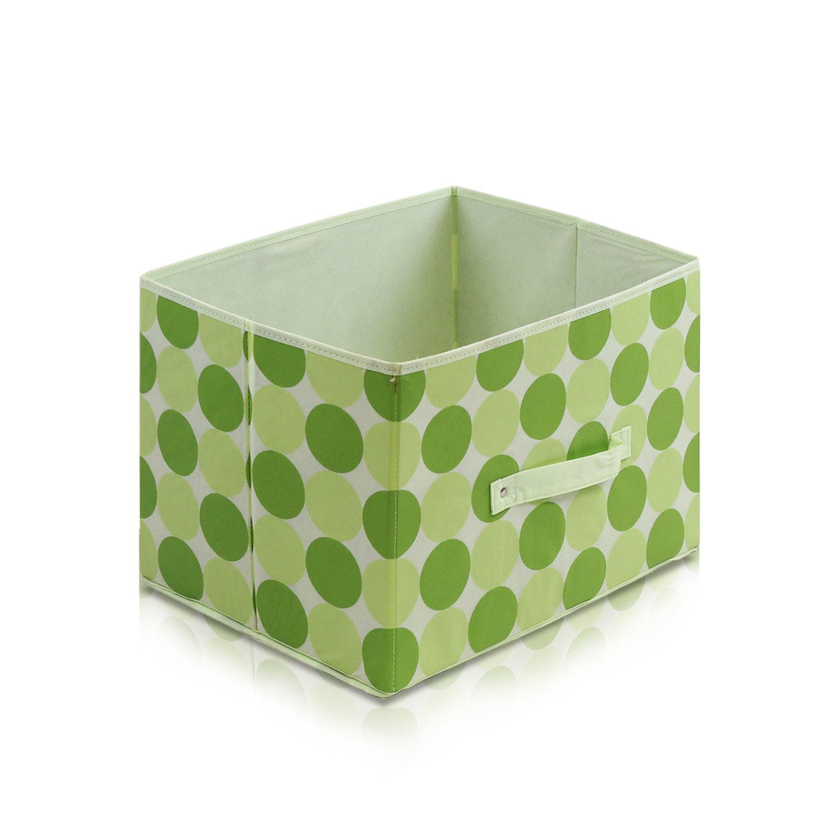 Furinno Laci 11144Gr Non-Woven Fabric Soft Storage Organizer, Dot Design, Green