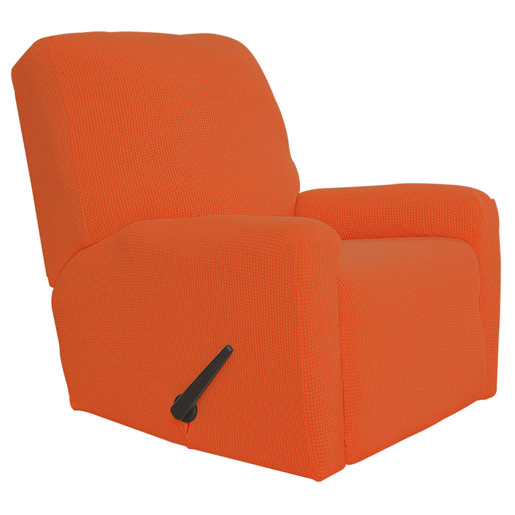Easy-Going Recliner Stretch Sofa Slipcover Sofa Cover 4-Pieces Furniture Protector Couch Soft With Elastic Bottom Polyester Span