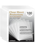 Sheet Protectors 8.5 X11 Inch, 100 Pack Page Protectors For 3 Ring Binder, Top Loading Plastic Sleeves With Reinforced 3-Hole Pu