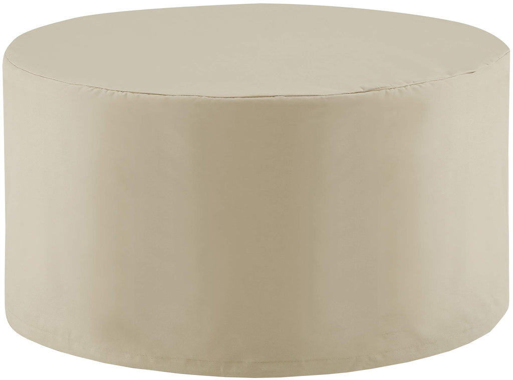 Crosley Furniture Patio Furniture Covers, Waterproof Round Outdoor Coffee Table Cover for Deck, Tan