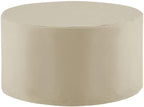 Crosley Furniture Patio Furniture Covers, Waterproof Round Outdoor Coffee Table Cover for Deck, Tan