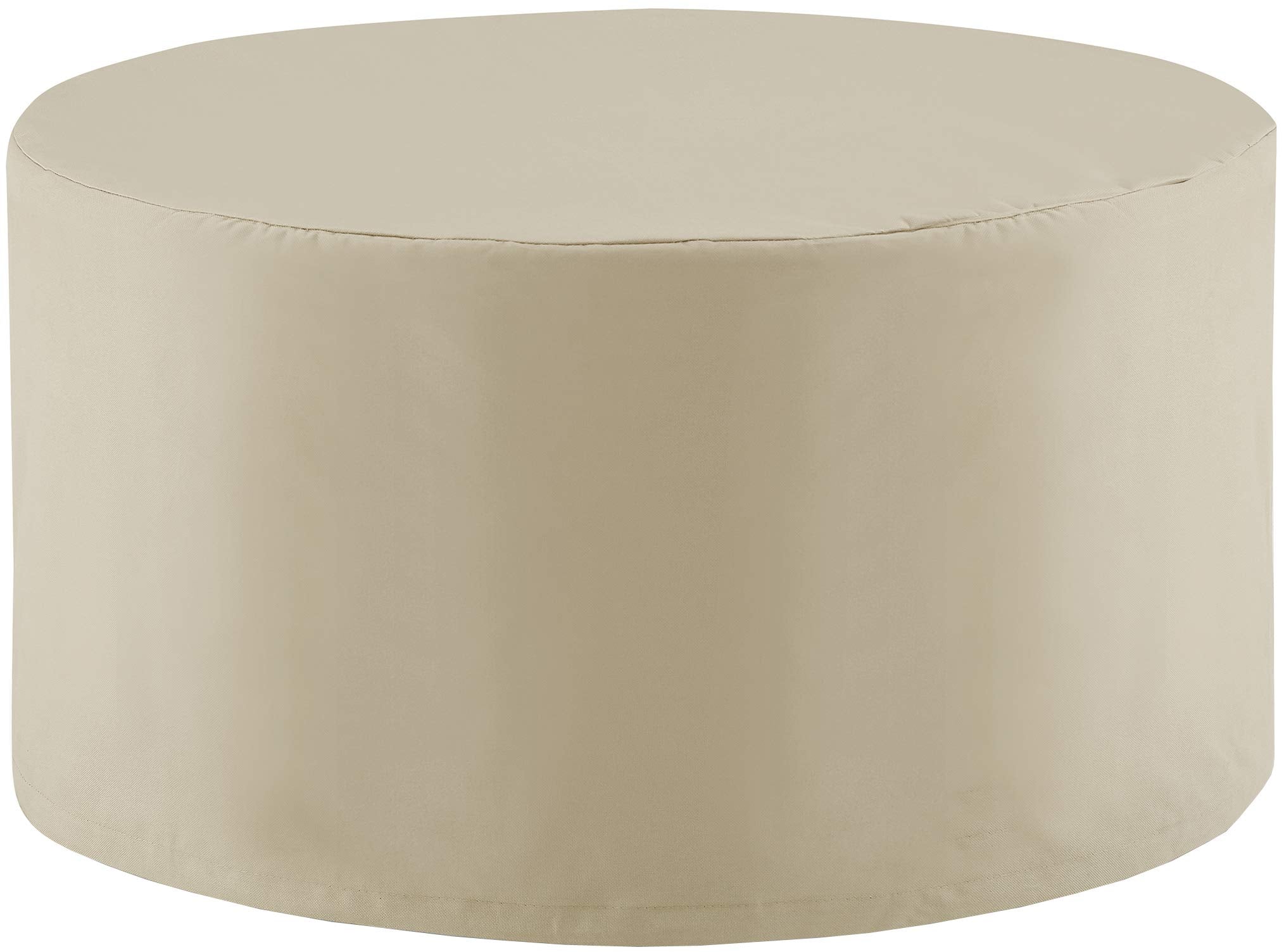 Crosley Furniture Patio Furniture Covers, Waterproof Round Outdoor Coffee Table Cover for Deck, Tan