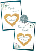 Jolicoon Tarjetas de rascar Quieres ser mi Madrina - Quieres se mi Padrino - con sobres y sello de cera