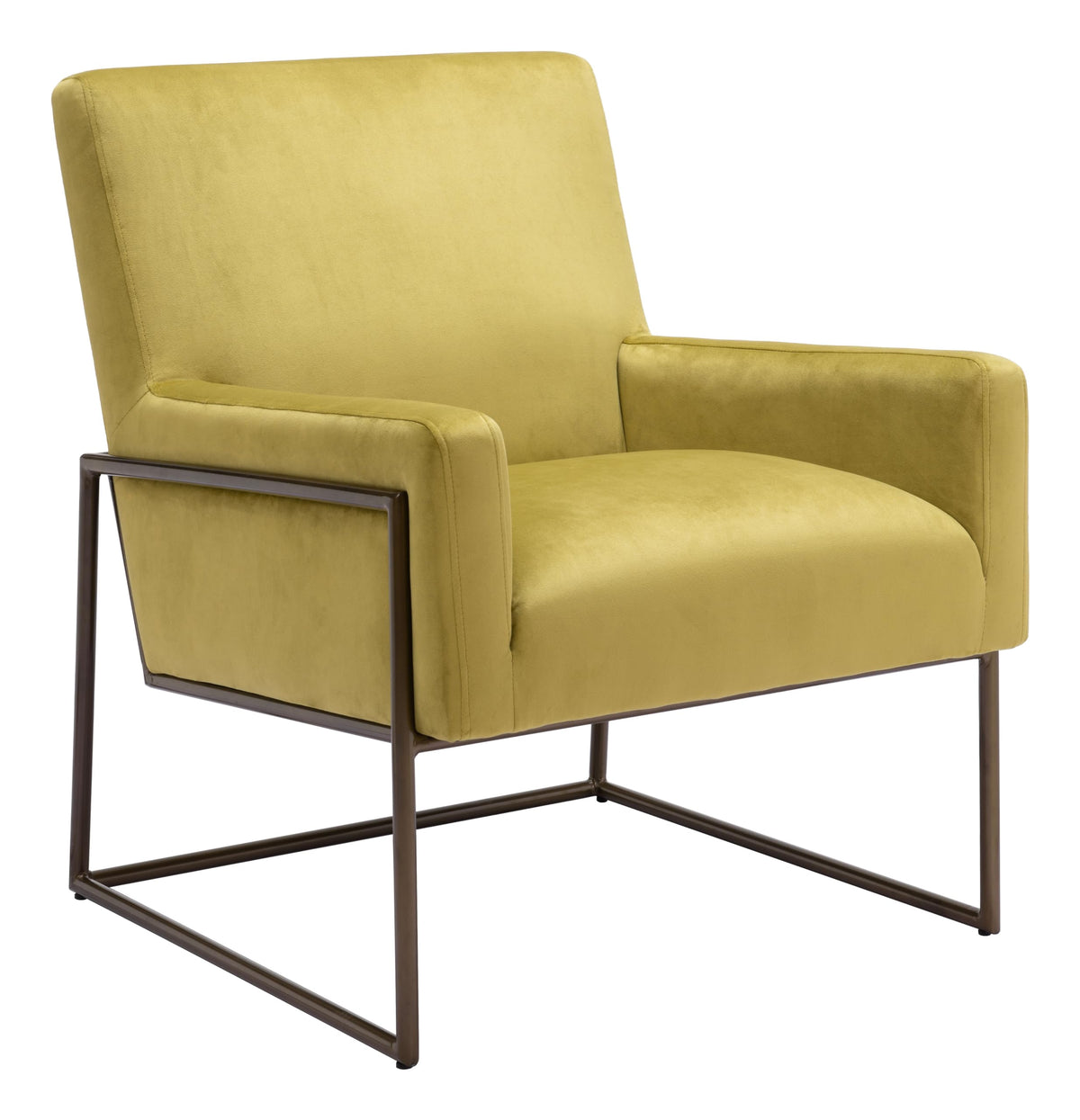 Zuo New York Accent Chair Olive Green