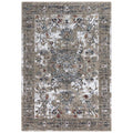 Sanction 8' X 10' Abstract Beige/White/Brown/Multi Color Power-Loomed Area Rug