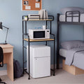 CroBlissful 2Tier Mini Fridge Microwave Stand 27 L x 18 W x 64 H
