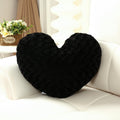 Ailive Black Heart Pillow Accent Pillow Decorative Throw Pillows For Chair Bed Couch And Living Room; Fabric With Delicate Rose