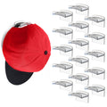 Modern JP Adhesive Hat Hooks for Wall (16-Pack) - Minimalist Hat Rack Design, No Drilling, Strong Hold Hat Hangers - USA Patente