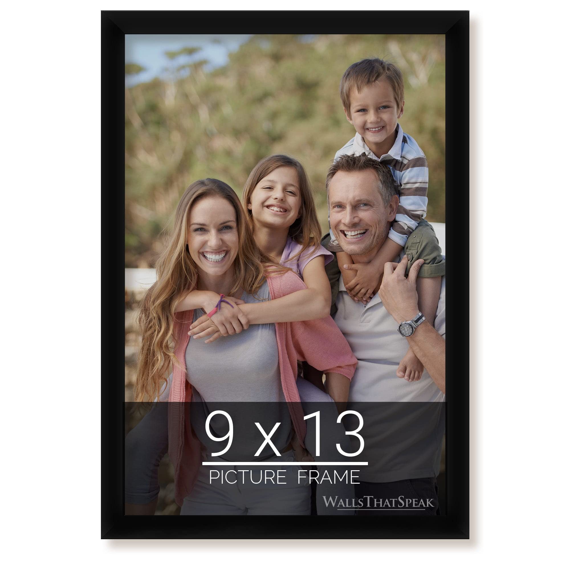 wallsthatspeak 9x13 Black Picture Frame for Puzzles Posters Photos or Artwork