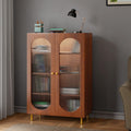 Rocco Stellar Bookshelf with Auto LED Lights & Acrylic Fluted Doors | Engineered Wood Bookcase | Adjustable Shelves, ScratchRes