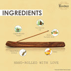 Raajsee Palo Santo Incense Sticks (180 Gms), 100% Pure Organic Natural Hand Rolled Free From Chemicals- Perfect For Aromatherapy