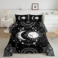Sun And Moon Bedding Set Constellation Galaxy Comforter Set For Kids Boys Girls Teens Psychedelic Boho Mandala Comforter Breatha