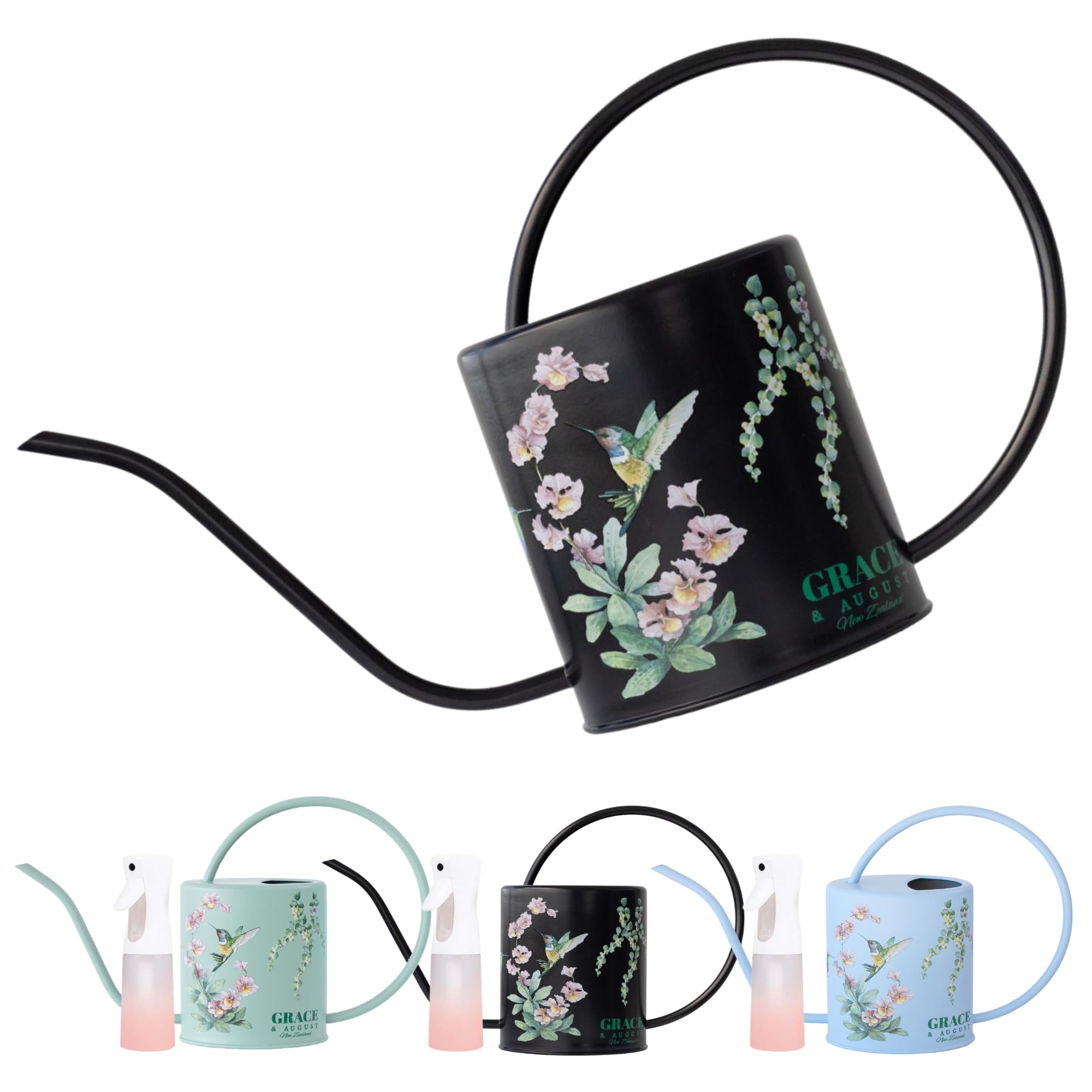 Watering Can For Indoor House Plants - Cute Decorative Metal Gardening Small Water Can For Houseplants & Flowers With Long Spout