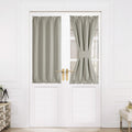 NICETOWN Blackout Door Curtain - Thermal Insulated Blackout Window Cover for French & Front Doors with Adjustable Tieback, Room 