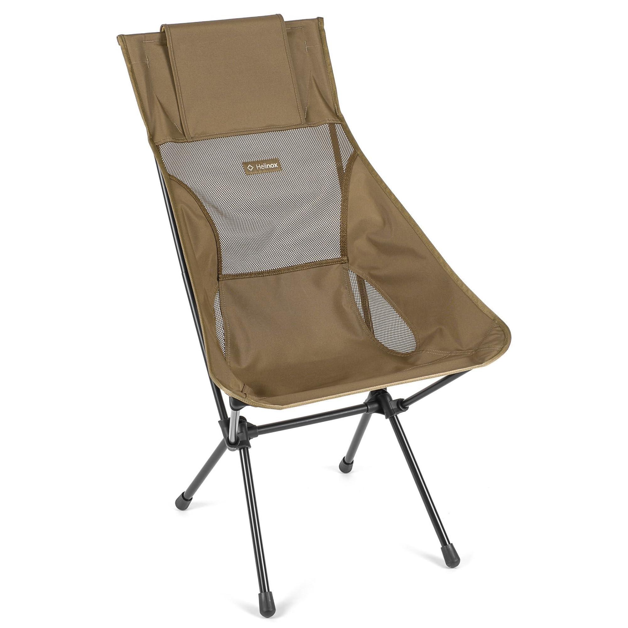 Helinox Sunset Chair Lightweight High-Back Collapsible Camping Chair Coyote tan, 3.4Ibs Outdoor Chairs, Picnic Chair, Portable C