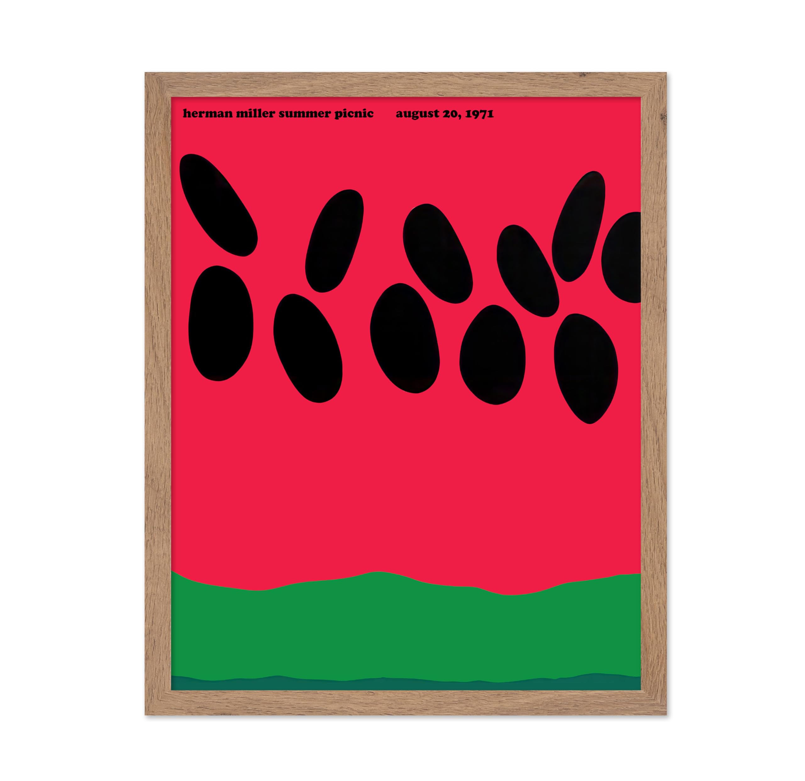 Poster Master Vintage Illustration Poster - Retro Modern Print - Summer Picnic, Watermelon, Fruit - Gift for Artist, Friend - Wa