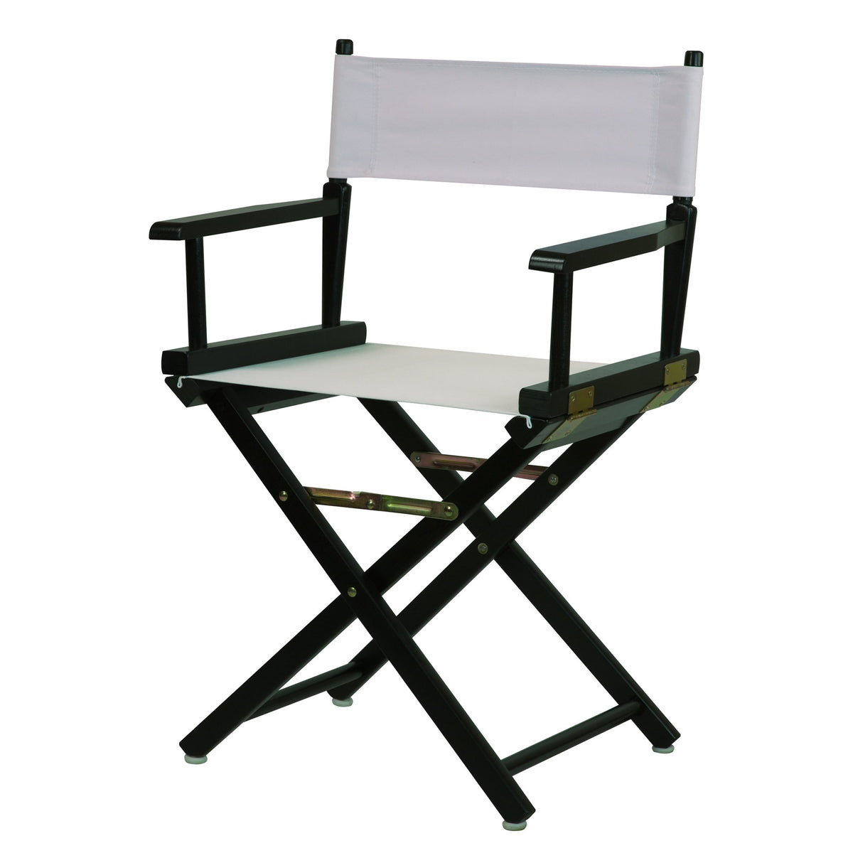 Casual Home 18&quot; Director'S Chair Black Frame With White Canvas