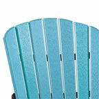 American Furniture Classics Counter Height Settee Table Combo, Aruba Blue and Black
