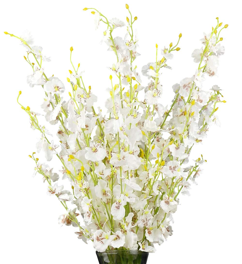 OMUYGDD Silk Flowers in Bulk Wholesale Artificial Orchids, 11 Pcs (Each 28   ), for Wedding Festive Party Home Office Decoration