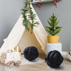 Namalu 2 Pieces Knot Ball Pillows Round Plush Aesthetic Cushion Pillows Soft Stress Relieving Cute Decorative Knotted Pillows Fo